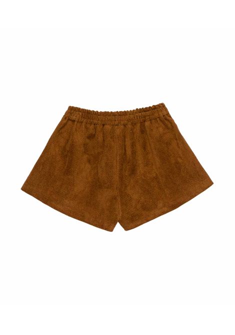 Shorts con pizzo Lù-Lù BY MISS GRANT | LL4149CIOCCOLATA